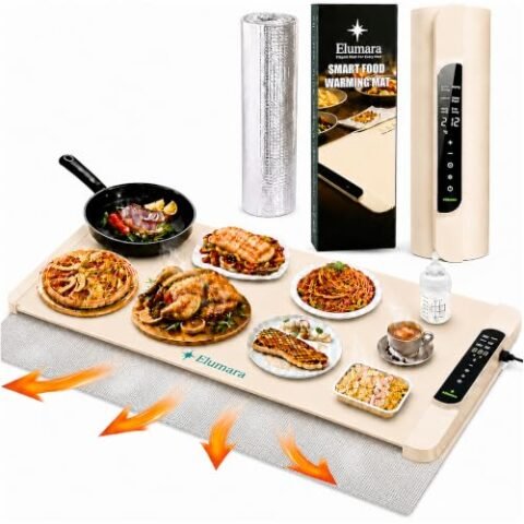 Elumara Smart Food Warming Mat — 36 × 15 in · Ivory