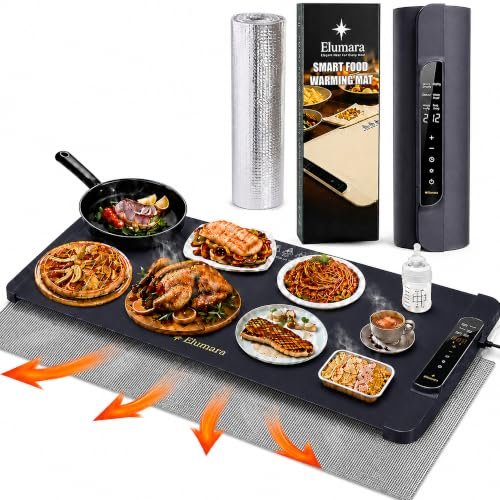 Elumara Smart Food Warming Mat — 36 × 15 in · Navy